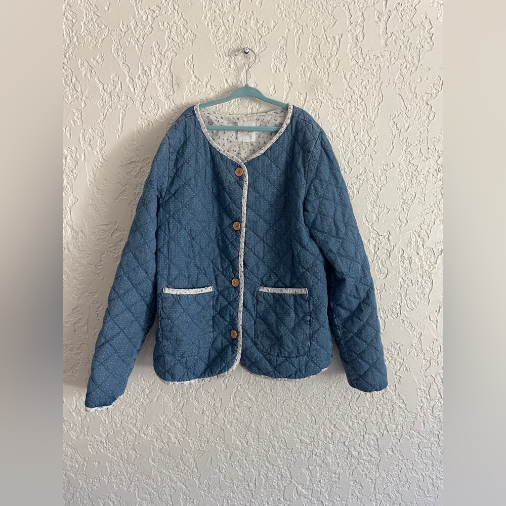 Cat & Jack RARE Cottagecore Quilted Patchwork Floral Jacket - XL 14/16